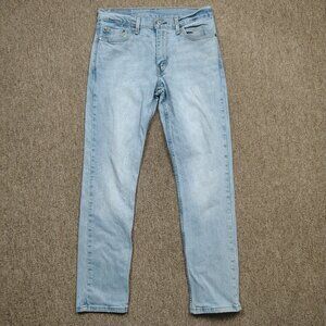 LEVI'S 511 Slim Fit Jeans Men 30x30 Light Blue Stretch Denim Distressed